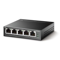 Switch 5 Ports 10 100 1000  TP LINK RJ-45 - 4 Ports POE + 1 10 100 1000 Réf   TL-SG1005LP.