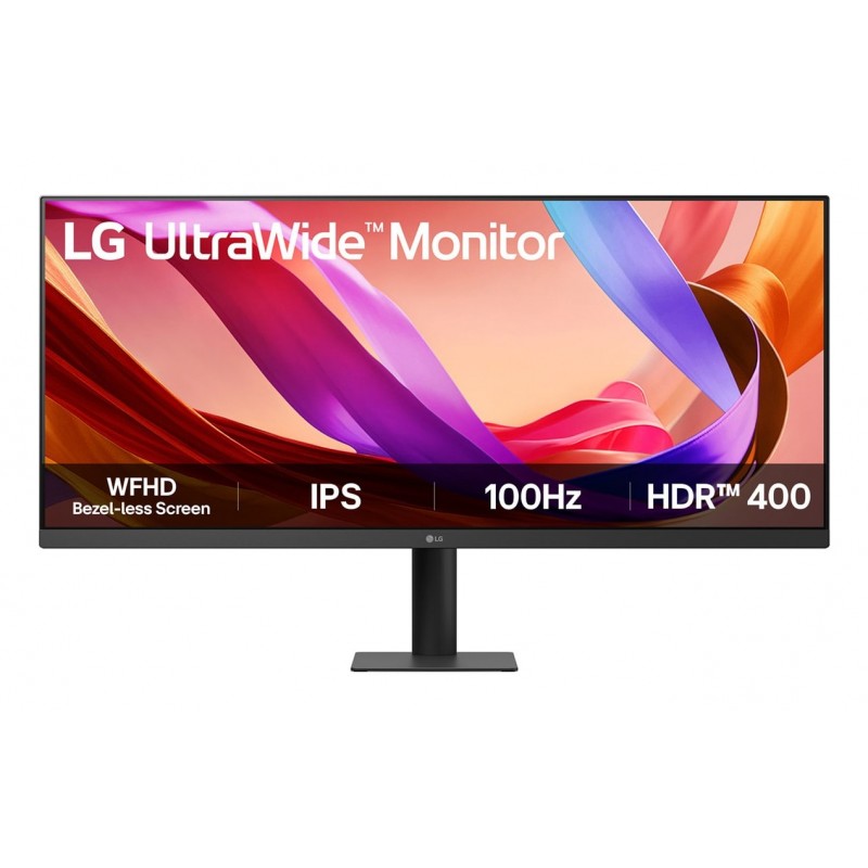 ECRAN LG 34P 34U511A-B.AEU IPS -2560 x 1080 UWFHD -100 Hz -1ms HDMI, DisplayPort - noir Réf   34U511A-B.AEU.