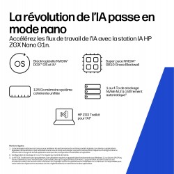 HP ZGX Nano G1n AI Station NVIDIA GraceBlackwell 10 128Go LPDDR5X 4To SSD PCIE Integrated Ubuntu 1-1-0 Wty be+BT